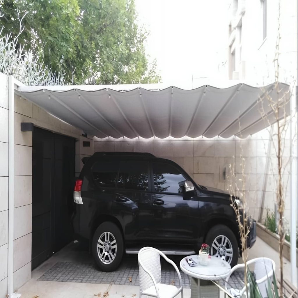 خرید سقف متحرک رستوران با پوشش دلخواه