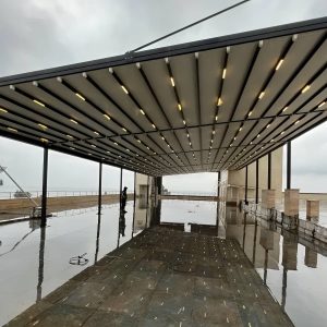 سقف برقی پارچه ای پرگولا