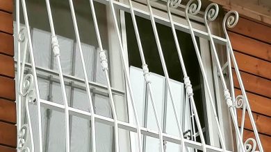 حفاظ پنجره مشکی طلایی نما 6 مدل