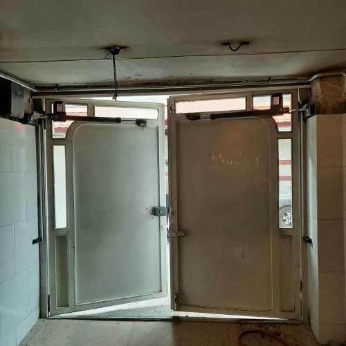 جک درب پارکینگ ضد قطعی برق با UPS