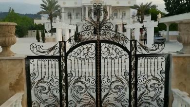 12 مدل درب آهنی برش لیزری مدرن