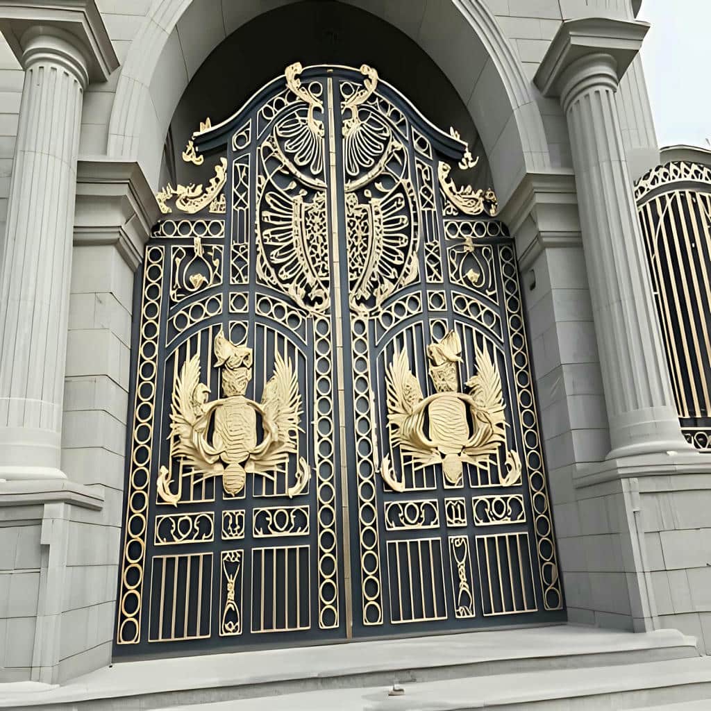 درب حیاط کشویی با پروفیل محکم و شاسی دقیق
