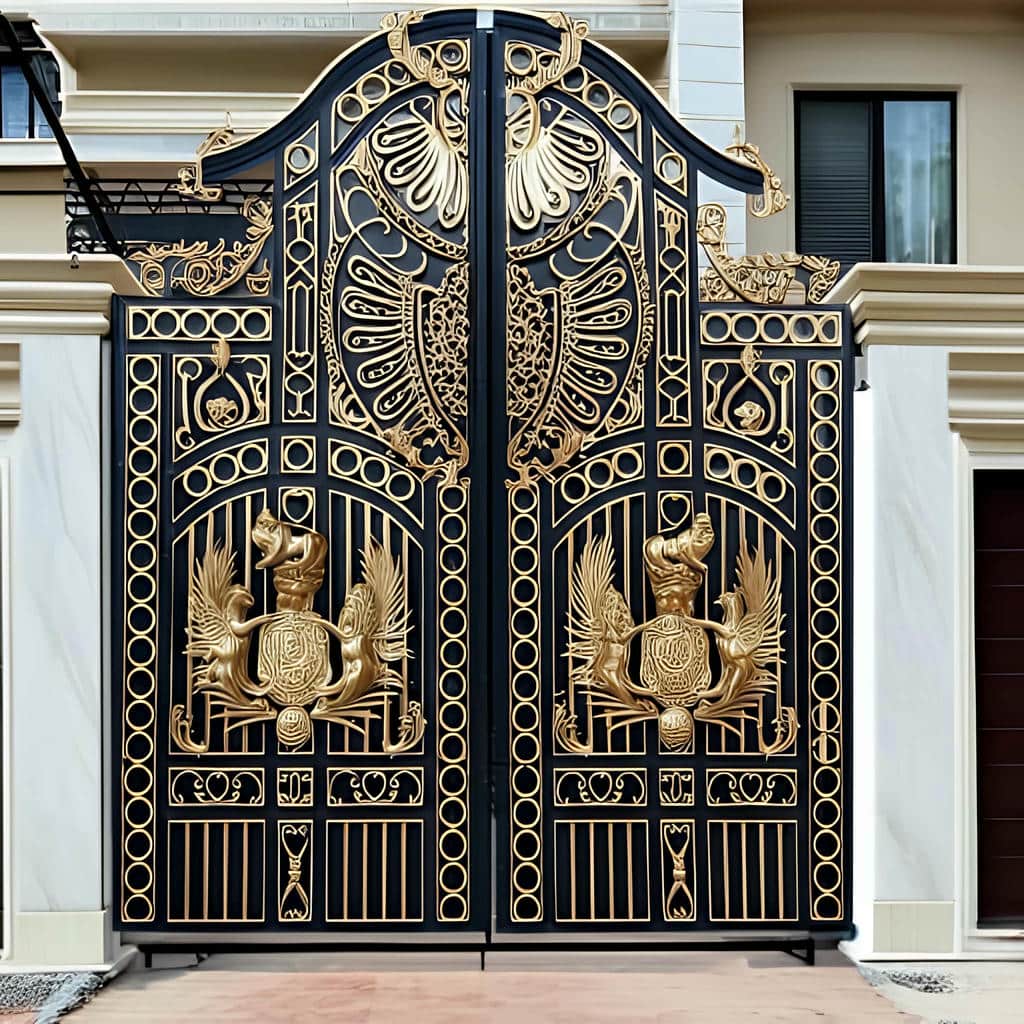درب پارکینگ ریلی با پوشش ضدزنگ