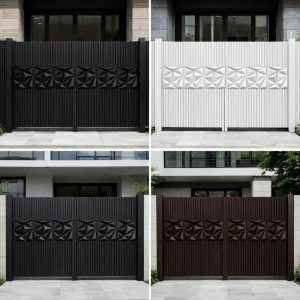 11 نمونه درب پارکینگ دو لنگه شیک