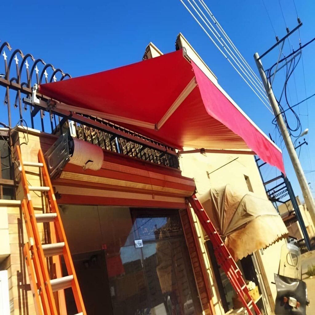 سایبان اتوماتیک بازویی نصب شده