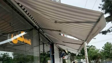سایبان پارکینگ با سازه فلزی مقاوم