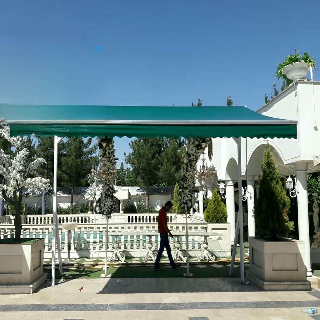 سایبان اتوماتیک تاشو برای تراس