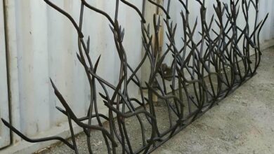 مزیت محافظ آهنی شاخ گوزنی روی دیوار