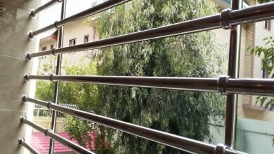 نرده بالکن آپارتمان در مرحله بررسی نمونه کار