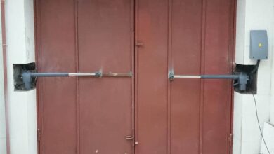 جک درب ویلایی نصب شده آماده بررسی سرویس