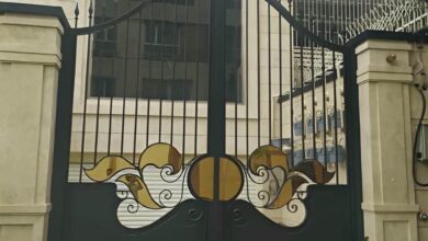 درب شهرکی با اجزای قابل سرویس