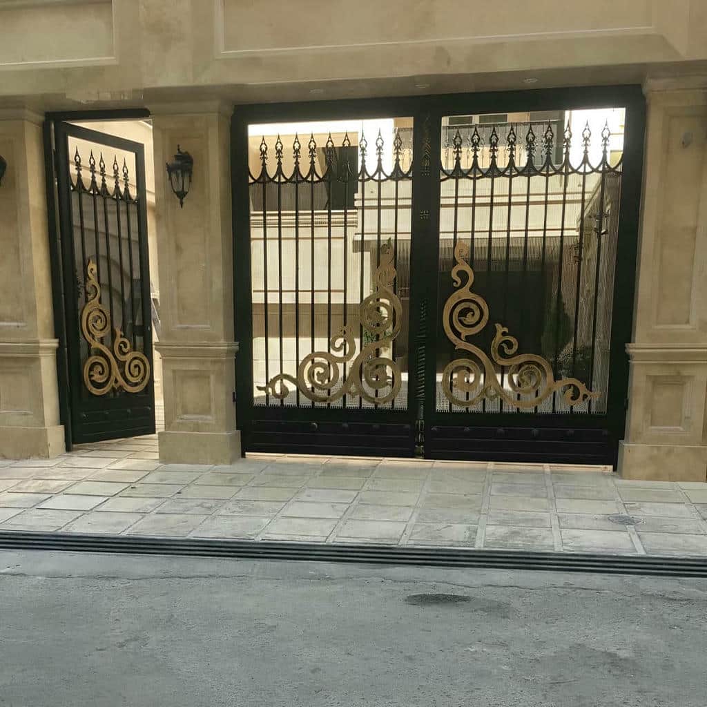 درب مجتمع با پوشش رنگ با دوام