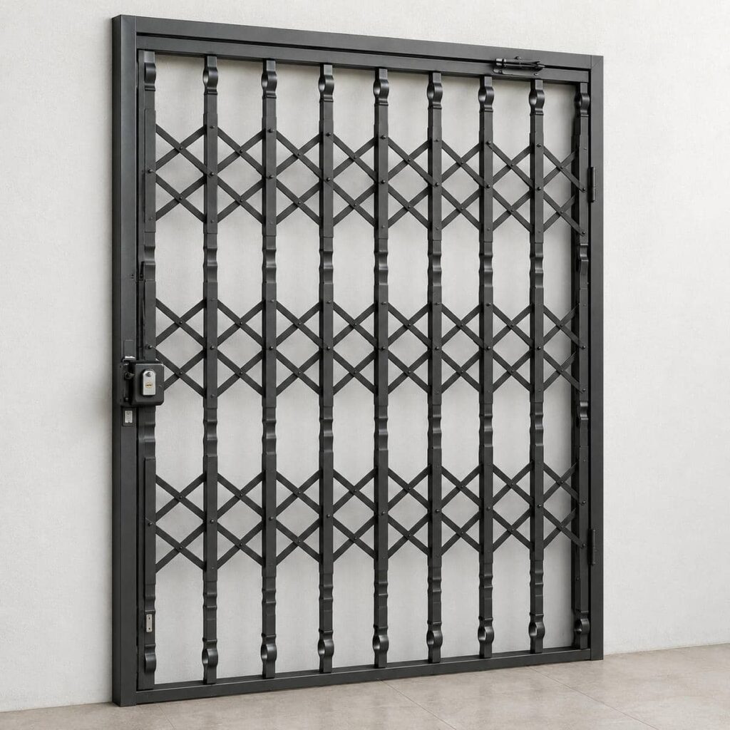 امنیت درب حفاظتی آکاردئونی