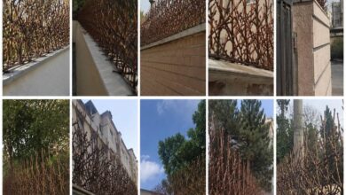 حفاظ فلزی دیوار با مدل ساده کاربردی