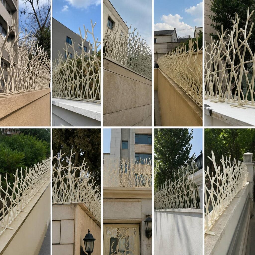 حفاظ دیواری شاخ گوزنی با رنگ کرم کوره ای