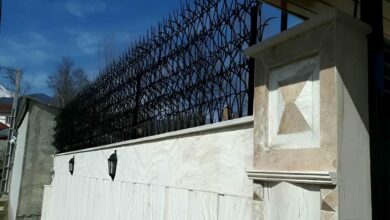حفاظ آبشاری سفارشی با ساختار فلزی منظم