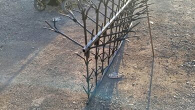 نرده بالای دیواری
