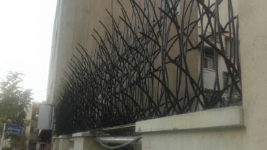 حفاظ نیزار در مرحله اندازه گیری دقیق دیوار