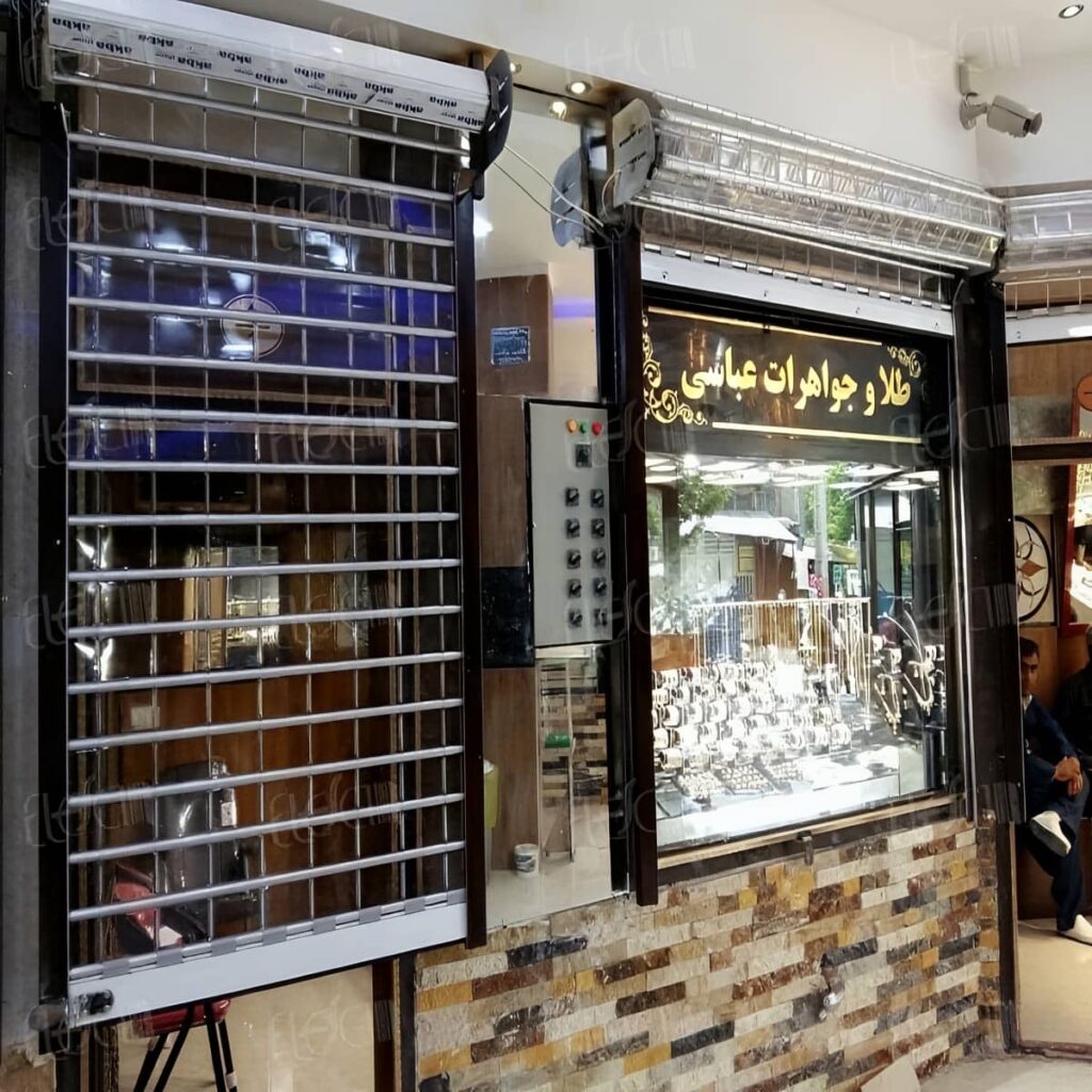 اندازه گیری کرکره برقی دهانه تجاری تهران