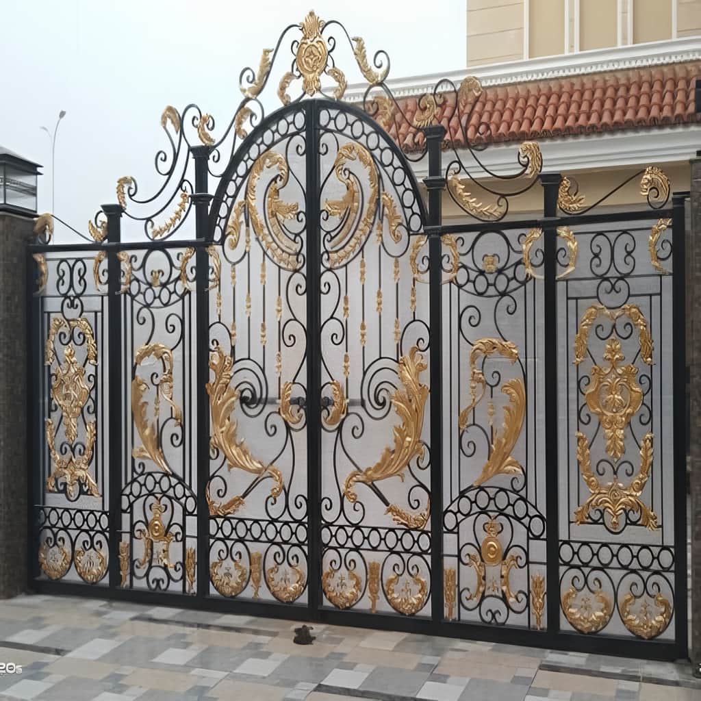 جزئیات جوش یکنواخت روی درب حیاط جزئیات جوش یکنواخت روی درب حیاط