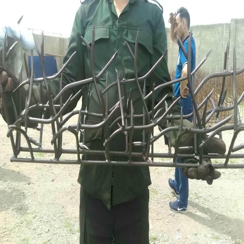 حفاظ دیوار شاخ گوزنی با جوشکاری تمیز