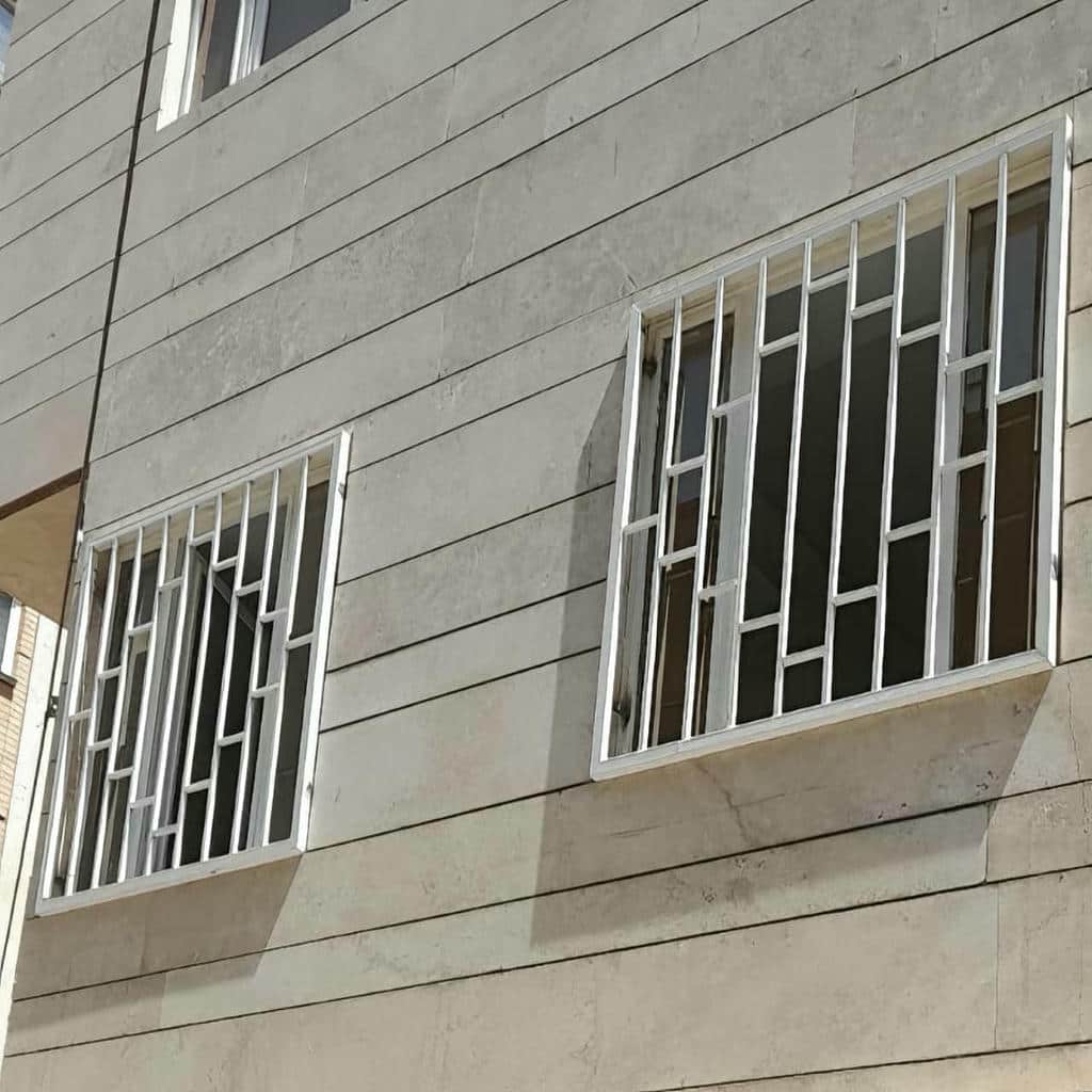 حفاظ پنجره آهنی سفید برای پروژه استان زنجان