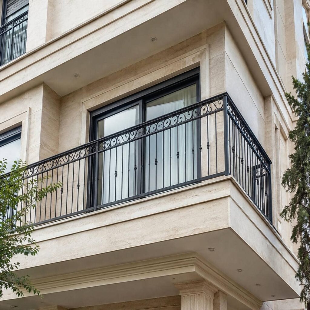 نرده تراس کرمان با طراحی اختصاصی