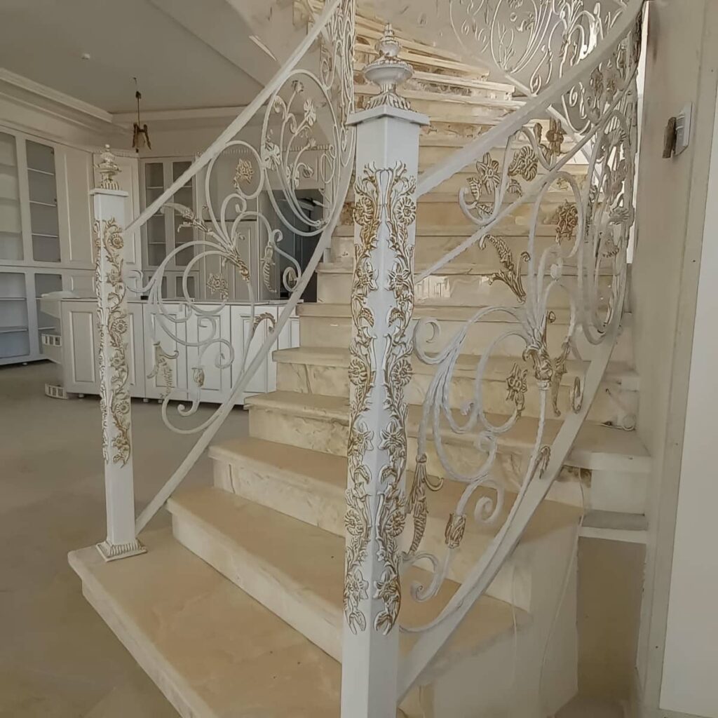 نرده راه پله ساده در استان قم
