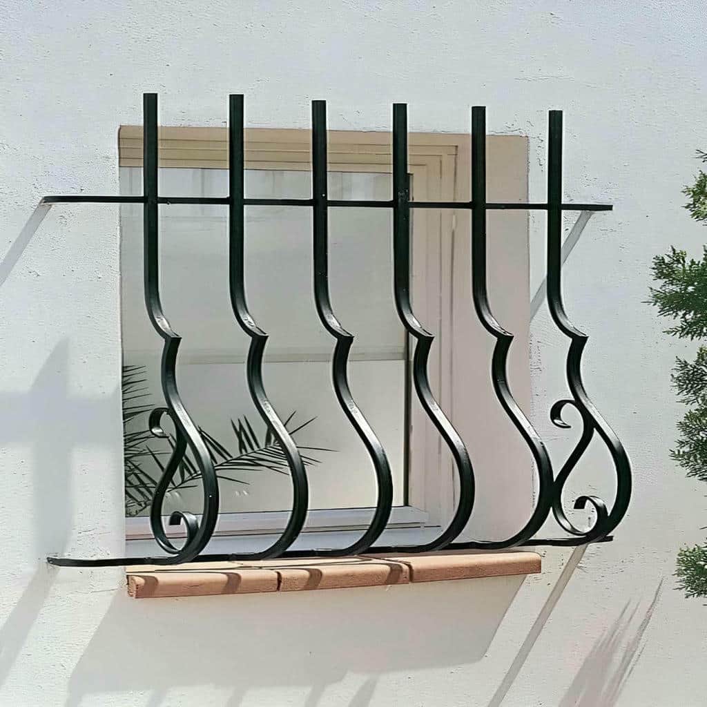 نرده پنجره با اتصالات مقاوم در یزد