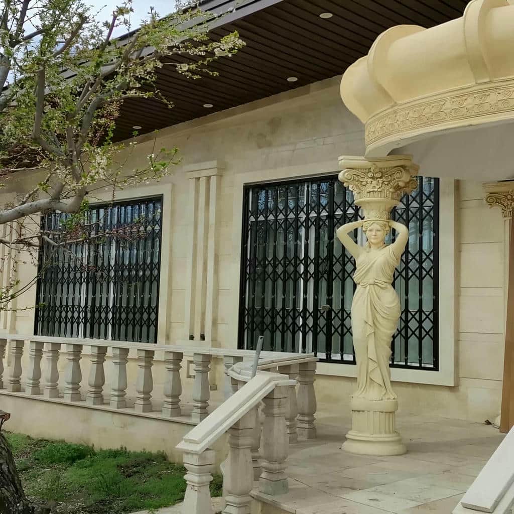 نرده پنجره فلزی پروژه مسکونی استان اردبیل