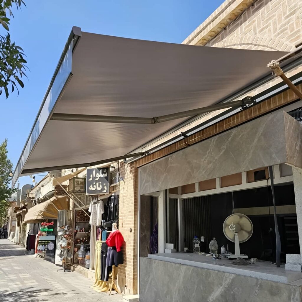 نصب سایبان برقی در استان تهران روی تراس