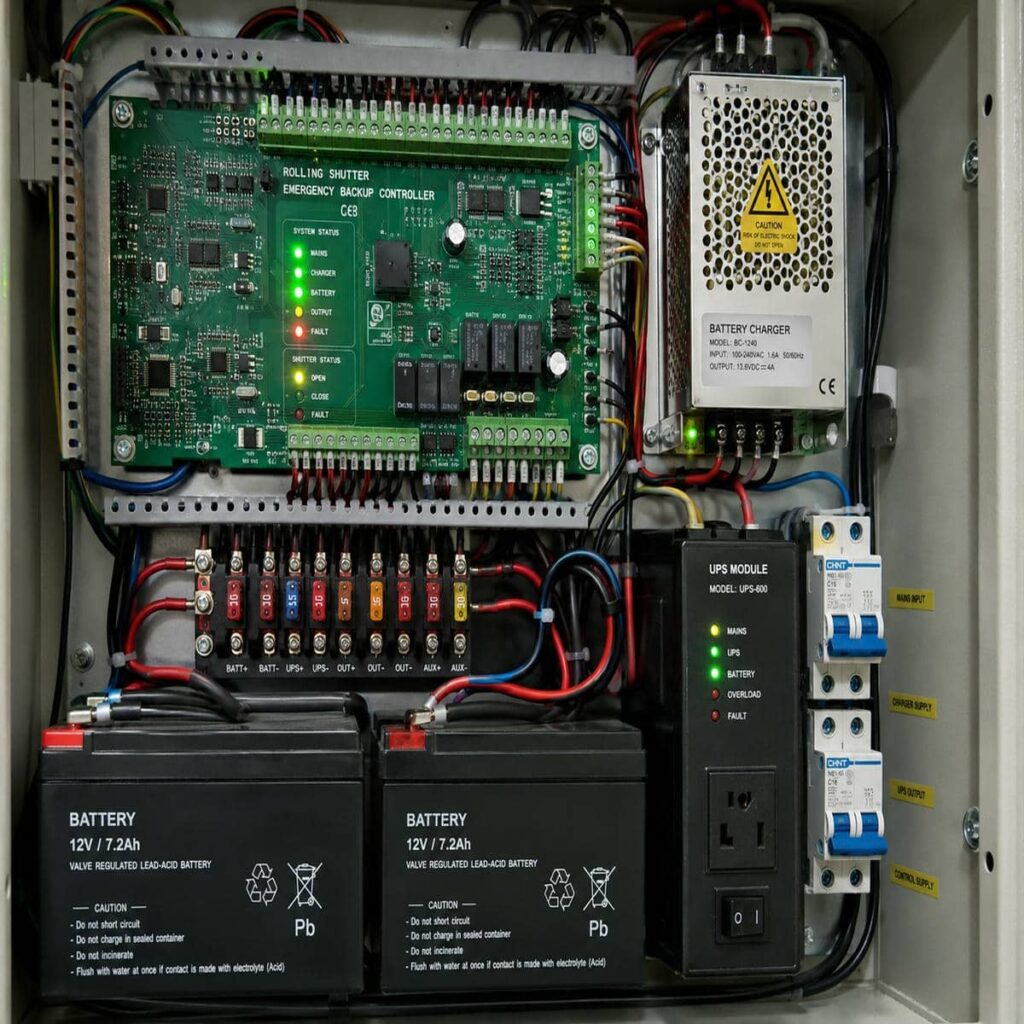 کرکره برقی مشکی با ابعاد اختصاصی