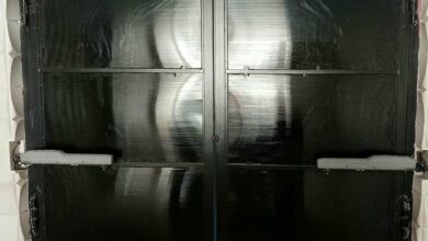 جک درب پارکینگ استان خراسان جنوبی کنار ورودی اندازه گیری شده