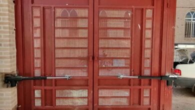 جک درب پارکینگ یاسوج کنار ورودی ویلایی لوکس
