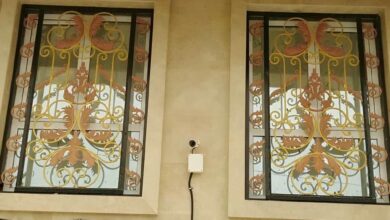 حفاظ پنجره آهنی سفارشی برای دهانه بزرگ کرمان