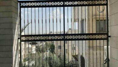 حفاظ پنجره آهنی مشکی برای ساختمان استان کرمان