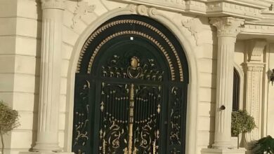 درب حیاط فلزی مشکی در استان آذربایجان شرقی