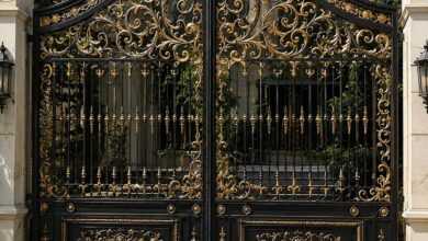 درب حیاط فلزی مقاوم در استان هرمزگان