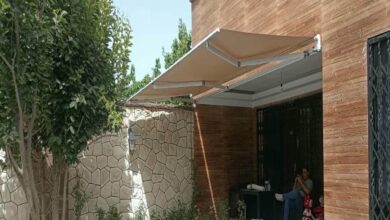سایبان برقی استان مازندران برای بالکن کم عرض