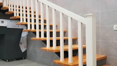 نرده راه پله فرفورژه مشکی در شهرکرد