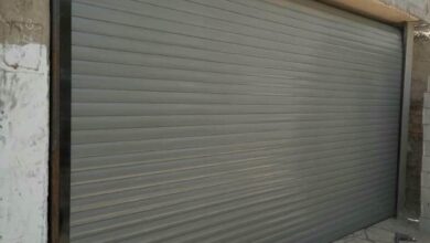 کرکره برقی طوسی برای دهانه بزرگ در کرمان